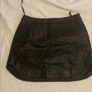 leather skirt